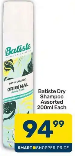Pick n Pay Batiste Dry Shampoo Assorted 200ml Each offer