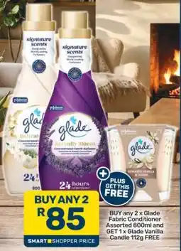 Pick n Pay Glade Fabric Conditioner Assorted 800ml offer