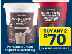 Pick n Pay PnP Double Cream Yoghurt Assorted 1kg offer