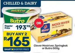 Pick n Pay Clover Mooi River, Springbok or Butro 500g offer