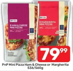 Pick n Pay PnP Mini Pizza Ham & Cheese or Margherita 536/560g offer