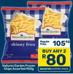 Pick n Pay Natures Garden Frozen Chips Assorted 900g offer