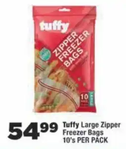 OK Foods Tuffy Large Zipper Freezer Bags offer