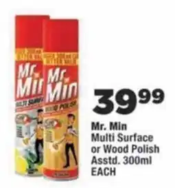 OK Foods Mr. Min Multi Surface or Wood Polish offer