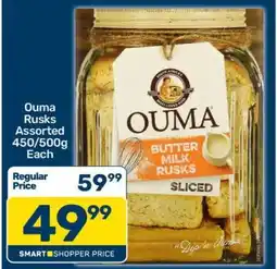 Pick n Pay Ouma Rusks Assorted 450/500g Each offer