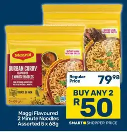 Pick n Pay Maggi Flavoured 2 Minute Noodles Assorted 5 x 68g offer