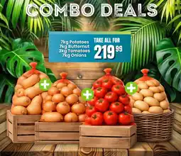 Super Save Potatoes, Butternut, Tomatoes and Onions offer