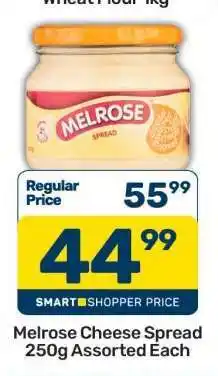 Pick n Pay Melrose Cheese Spread 250g Assorted Each offer