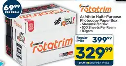 Pick n Pay Mondi Rotatrim A4 White Multi-Purpose Photocopy Paper Box offer