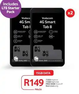 Makro Vodacom 4G Smart Tab 8 x2 offer
