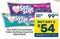 Pick n Pay Sta-Soft Concentrated Fabric Softener Assorted 500ml Refill offer