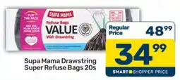 Pick n Pay Supa Mama Drawstring Super Refuse Bags 20s offer