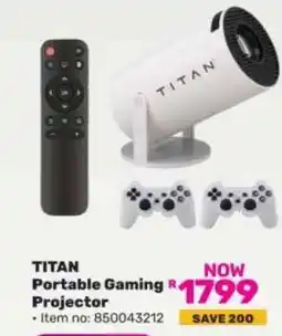Game TITAN Portable Gaming Projector offer