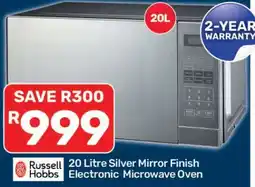 Pick n Pay 20 Litre Silver Mirror Finish Electronic Microwave Oven offer