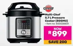 Game Genesis Multi-Chef 5.7 L Pressure Cooker (80GMU) offer
