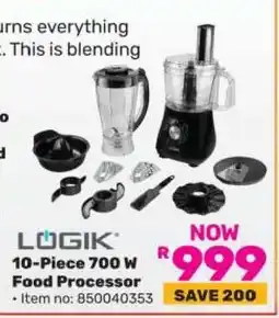 Game LÖGIK 10-Piece 700 W Food Processor offer