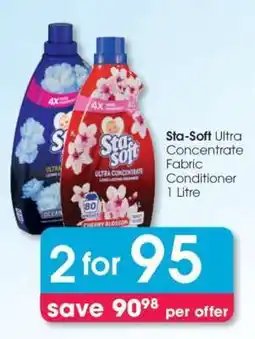 Clicks Sta-Soft Ultra Concentrate Fabric Conditioner 1 Litre offer
