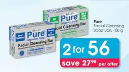 Clicks Pure Facial Cleansing Soap Bars 100 g offer