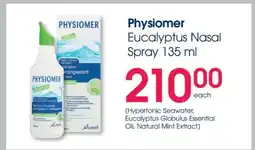 Clicks Physiomer Eucalyptus Nasal Spray 135 ml offer
