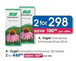 Clicks A. Vogel Echinaforce Echinacea Drops 50 ml offer