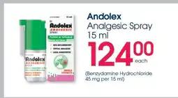 Clicks Andolex Analgesic Spray 15 ml offer