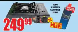 Boxer Totai 1 Burner Cartridge Stove offer
