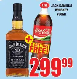 Boxer JACK DANIEL'S WHISKEY 750ML offer