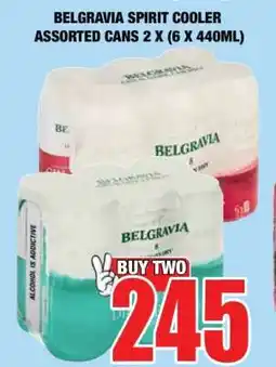 Boxer BELGRAVIA SPIRIT COOLER ASSORTED CANS 2 X (6 X 440ML) offer