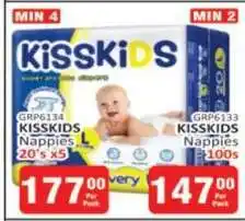 KitKat Cash and Carry KISSKIDS Nappies L 20's x5 offer