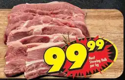 Shoprite Beef Stewing Bulk per kg offer