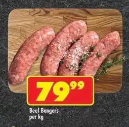 Shoprite Beef Bangers per kg offer