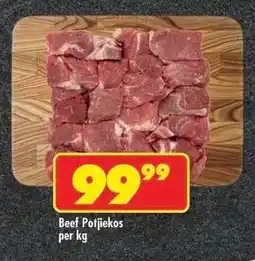Shoprite BEEF POTJIEKOS per kg offer