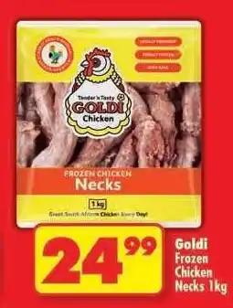 Shoprite Goldi Frozen Chicken Necks 1kg offer