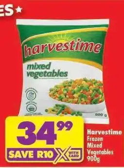 Shoprite HARVESTIME FROZEN MIXED VEGETABLES 900g offer