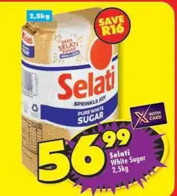 Shoprite Selati White Sugar-2.5Kg offer