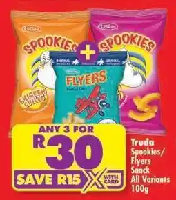 Shoprite Truda Spookies/Flyers Snack All Variants 100g offer