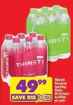 Shoprite Thirsti Flavoured Sparkling Drinks offer