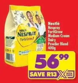 Shoprite Nestlé Nestray FortiGrow Medium Cream Dairy Powder Blend 400g offer