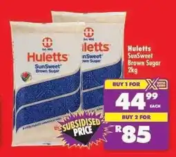 Shoprite Huletts SunSweet Brown Sugar 2kg offer