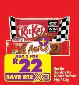 Shoprite Nestlé Chocolate Bar Selected Variants 40g/41,5g offer