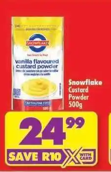 Shoprite Snowflake Custard Powder 500g offer