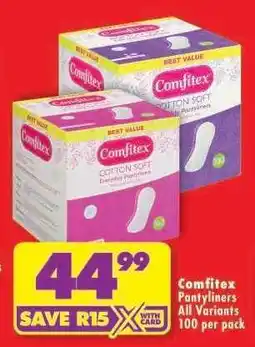 Shoprite Comfitex Pantyliners offer