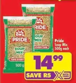 Shoprite Pride Soup Mix 500g each offer