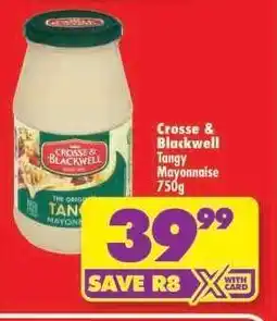 Shoprite Crosse & Blackwell Tangy Mayonnaise-750g offer