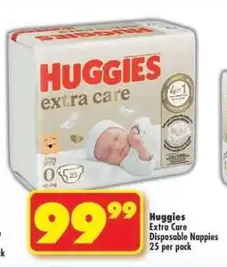 Shoprite Huggies Extra Care Disposable Nappies 25 per pack offer