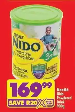 Shoprite NESTLÉ NIDO POWDERED DRINK 900g offer