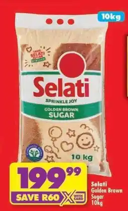 Shoprite SELATI GOLDEN BROWN SUGAR 10kg offer