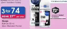 Clicks Nivea Roll-On offer