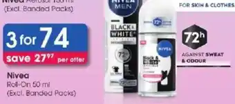 Clicks Nivea Roll-On offer