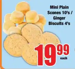 Boxer Mini Plain Scones 10's / Ginger Biscuits 4's offer
